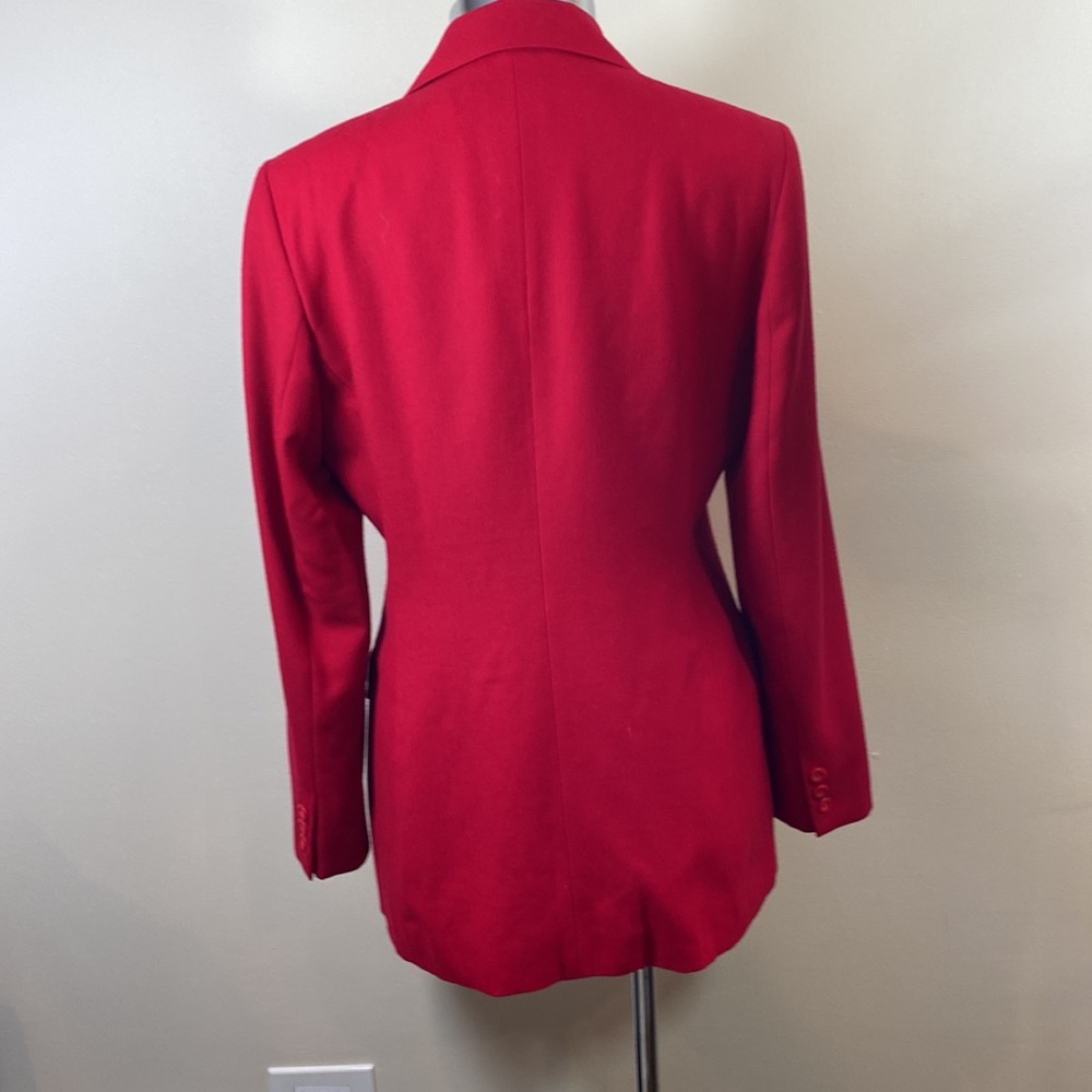 Classiques Entier Wool Red Jacket Size M B1d - image 5